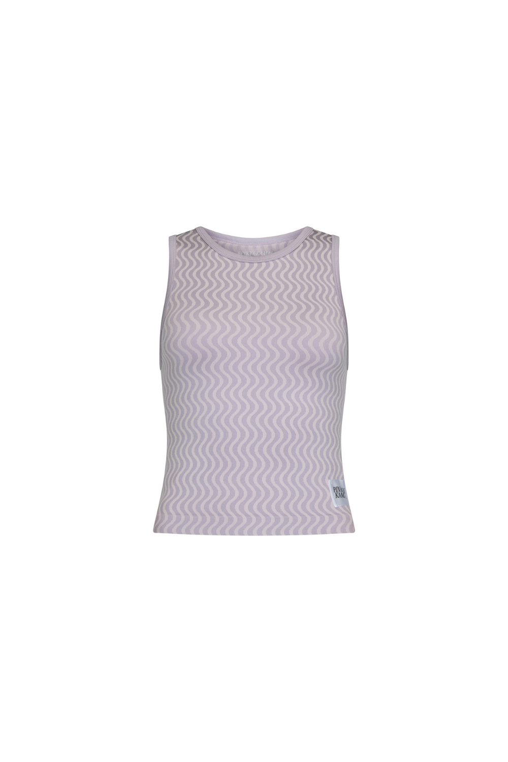 Wavy Lines Tank - Lavender