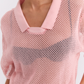 Net Jersey - Powder Pink