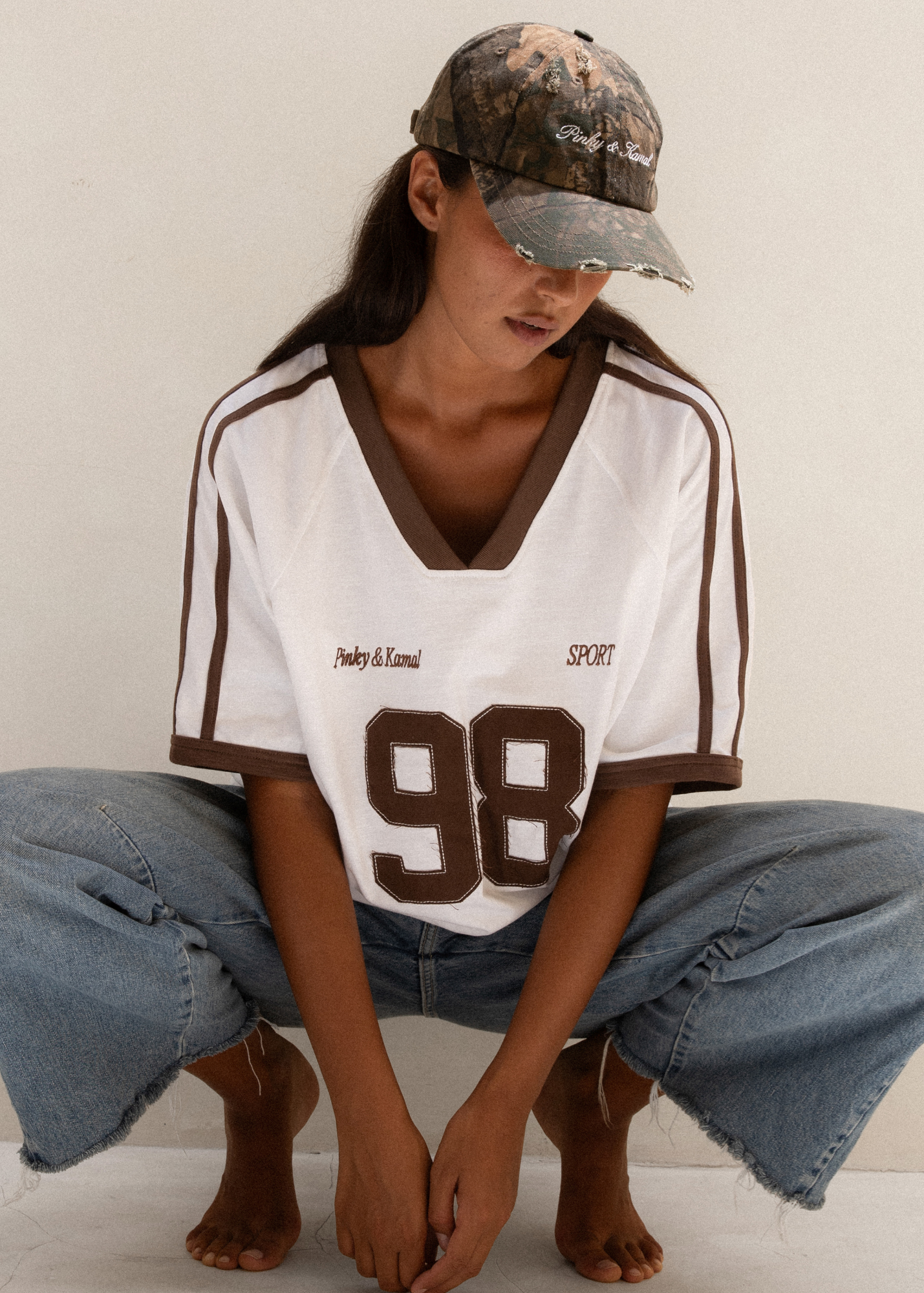 Pinky & Kamal Signature Cap - Distressed Camo