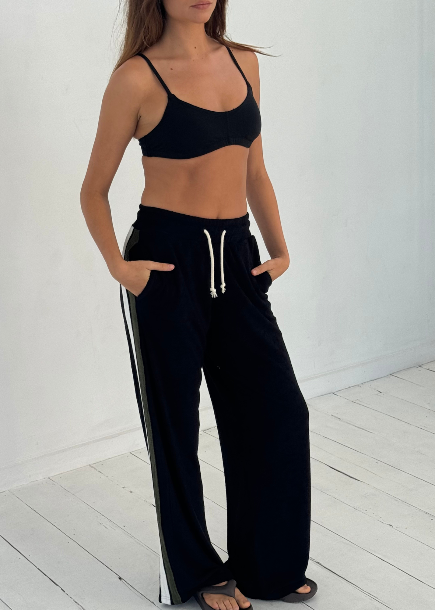 Odyssey Terry Towelling Pant - Black