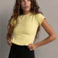 Cropped Baby Tee - Butter