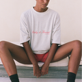 Plant Change Tee - Grey Marle/Red