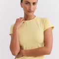 Cropped Baby Tee- Butter