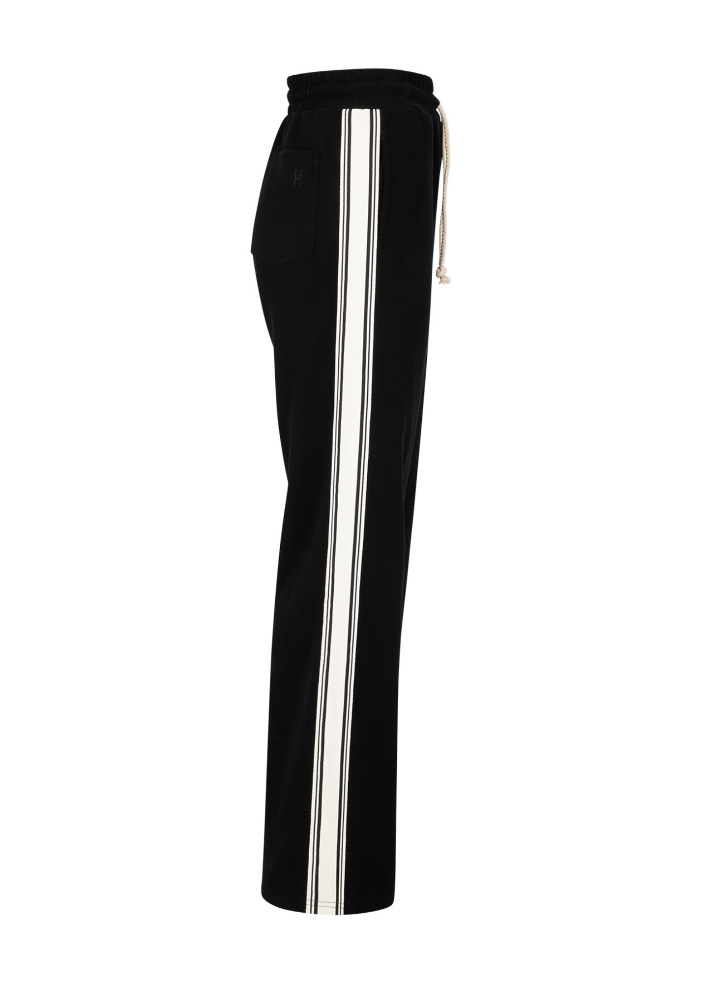 Side Stripe Trackpant - Black