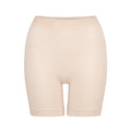 Fine Ribbed Biker Short - Chalk
