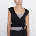 Light Merino Knit Wrap - Black