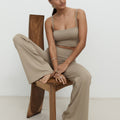 Full Length Yin Flare - Taupe