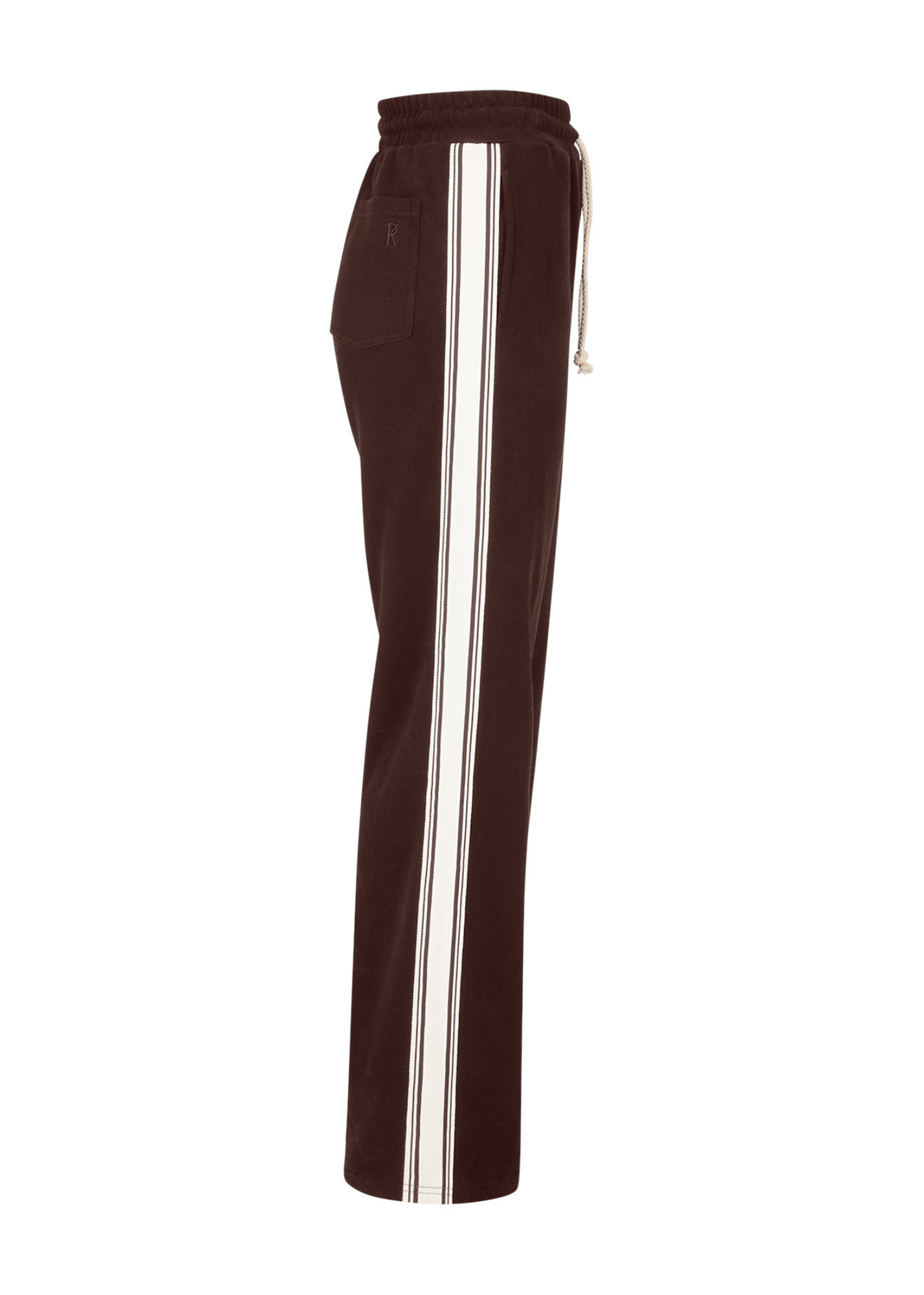 Side Stripe Trackpant - Chocolate Brown