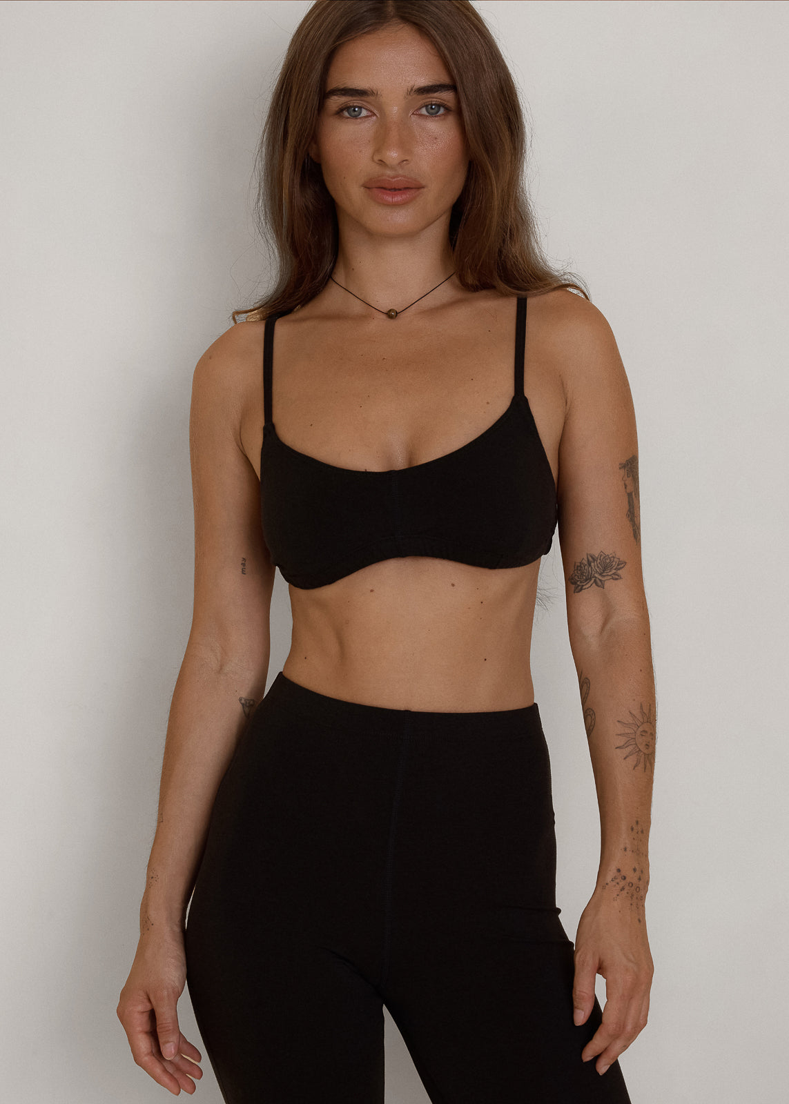Day Bralette - Black - Organic Cotton/Bamboo