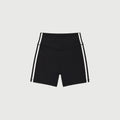 Sprint Short - Black with White Stripe