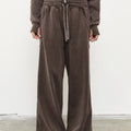 Wide Leg Tracksuit Pant - Soil Acid Wash