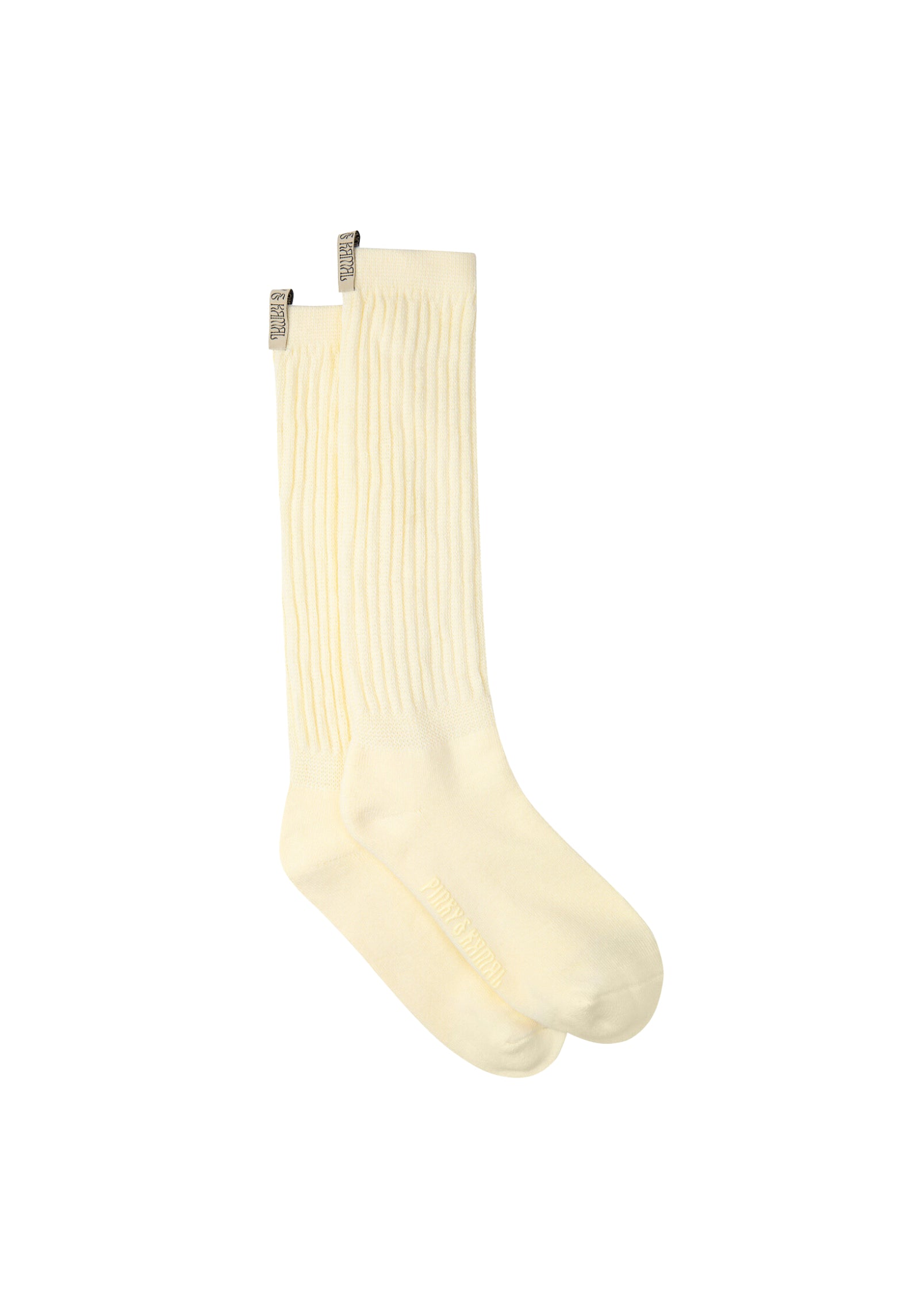 The Slouchy Sock THICK - Cream Lemon