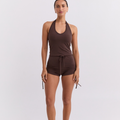 Scrunch Short - Dark Brown