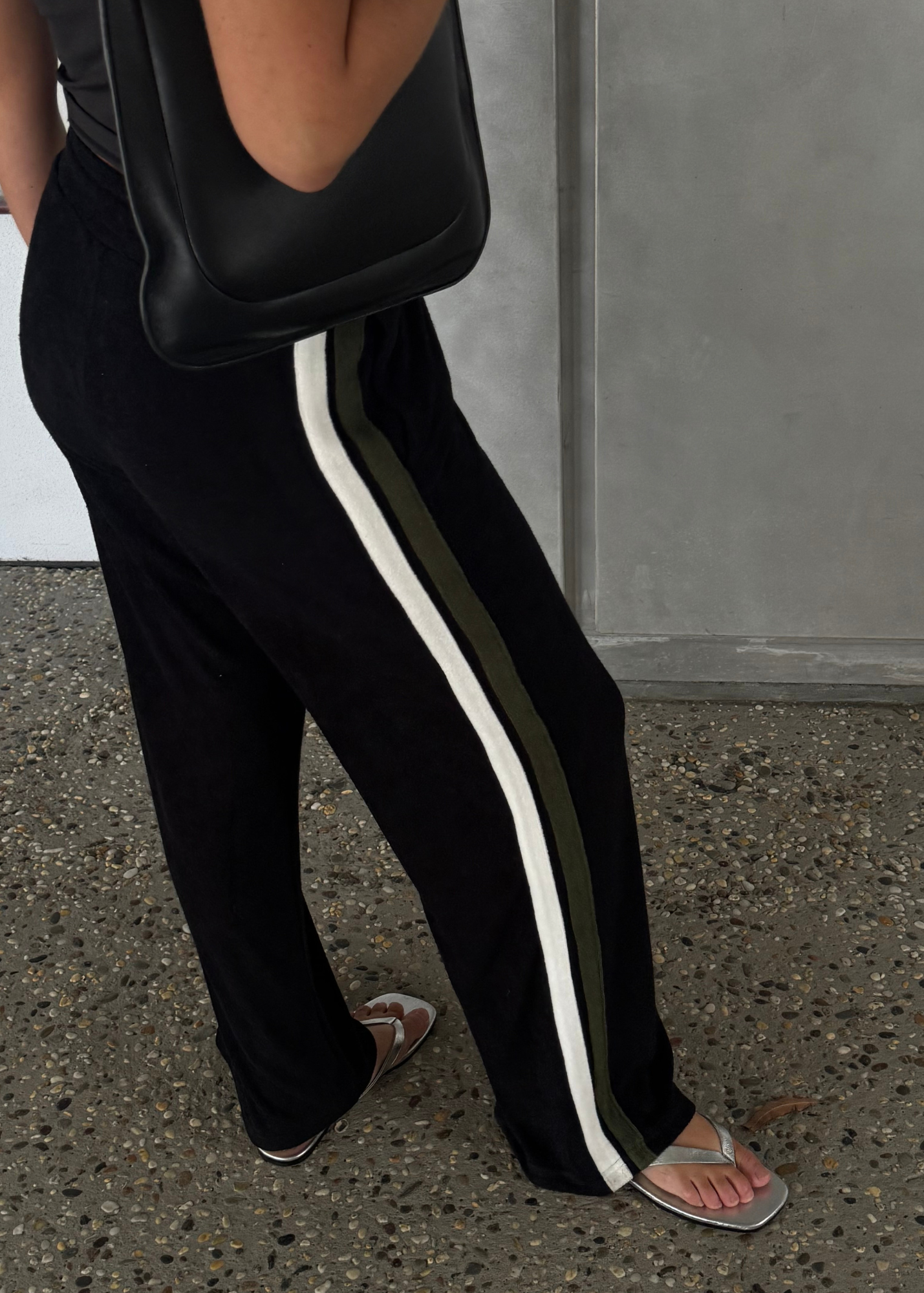 Odyssey Terry Towelling Pant - Black