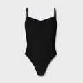 Ruched Leotard - Black