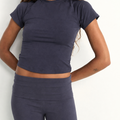 Cropped Baby Tee - Slate