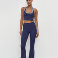 Vibration Flare - Midnight with Sky Blue Stripes