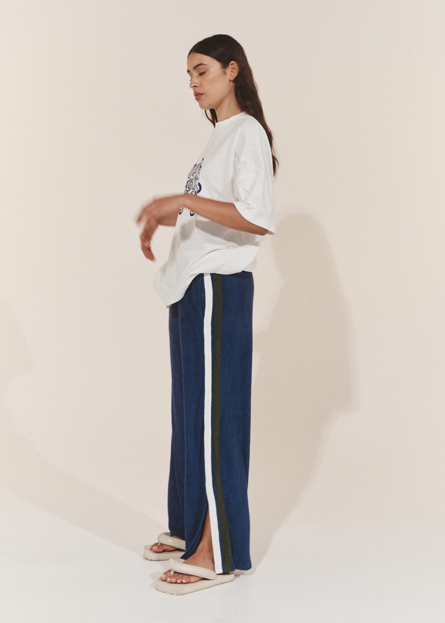 Lounge Pants - Odyssey Terry Towelling Pant - Marine Blue