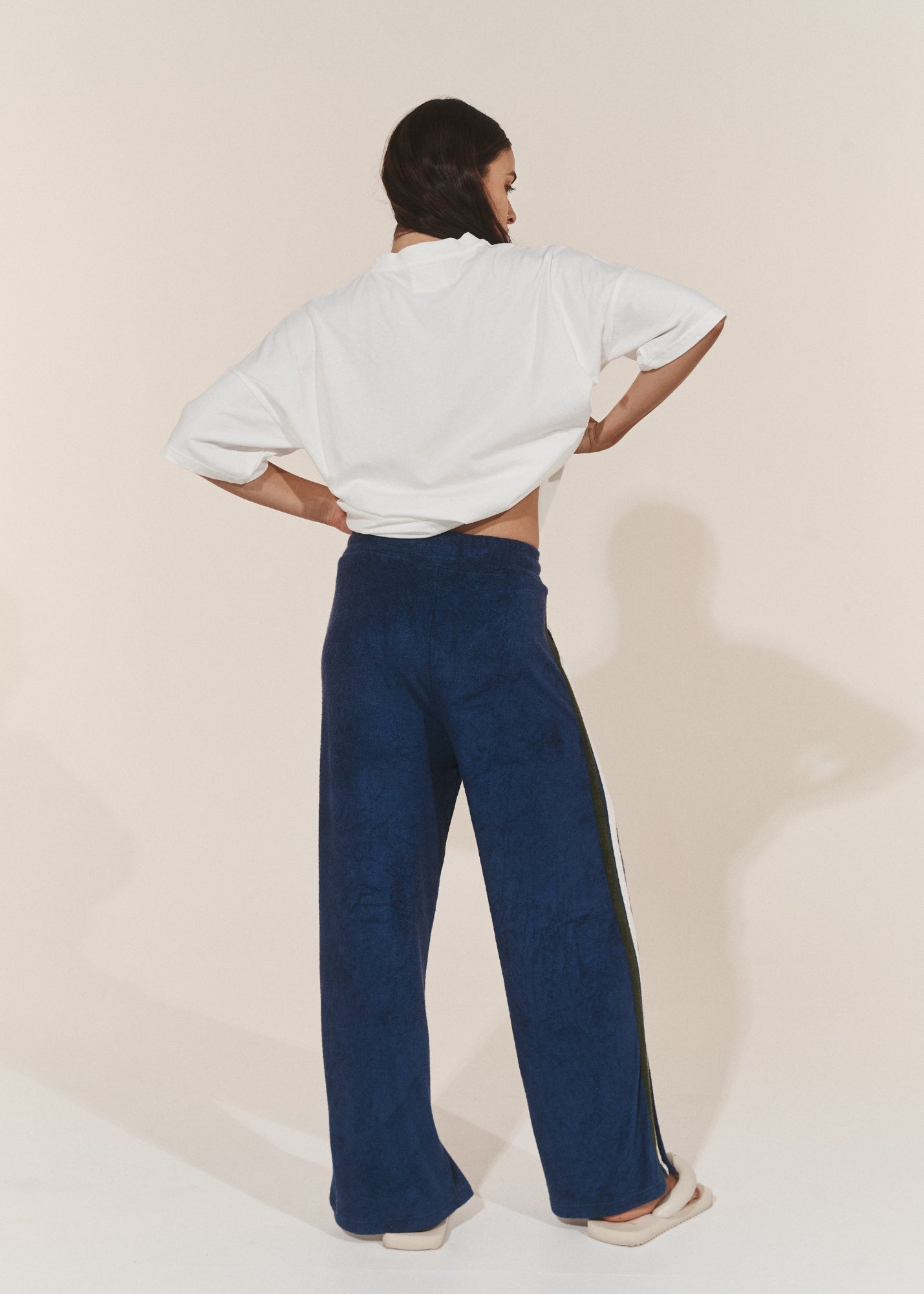 Lounge Pants - Odyssey Terry Towelling Pant - Marine Blue