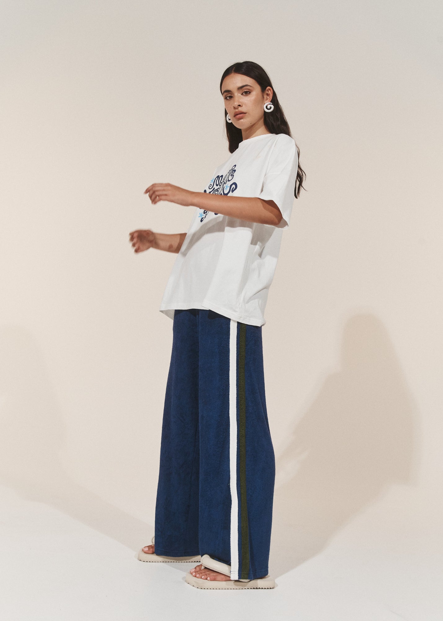 Lounge Pants - Odyssey Terry Towelling Pant - Marine Blue