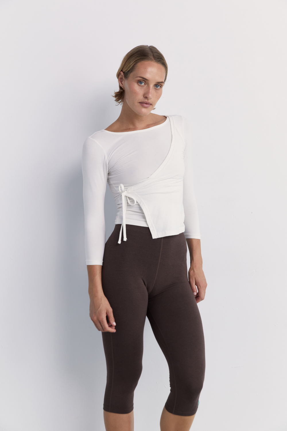 Capri Legging - Dark Brown - Organic Cotton/Bamboo