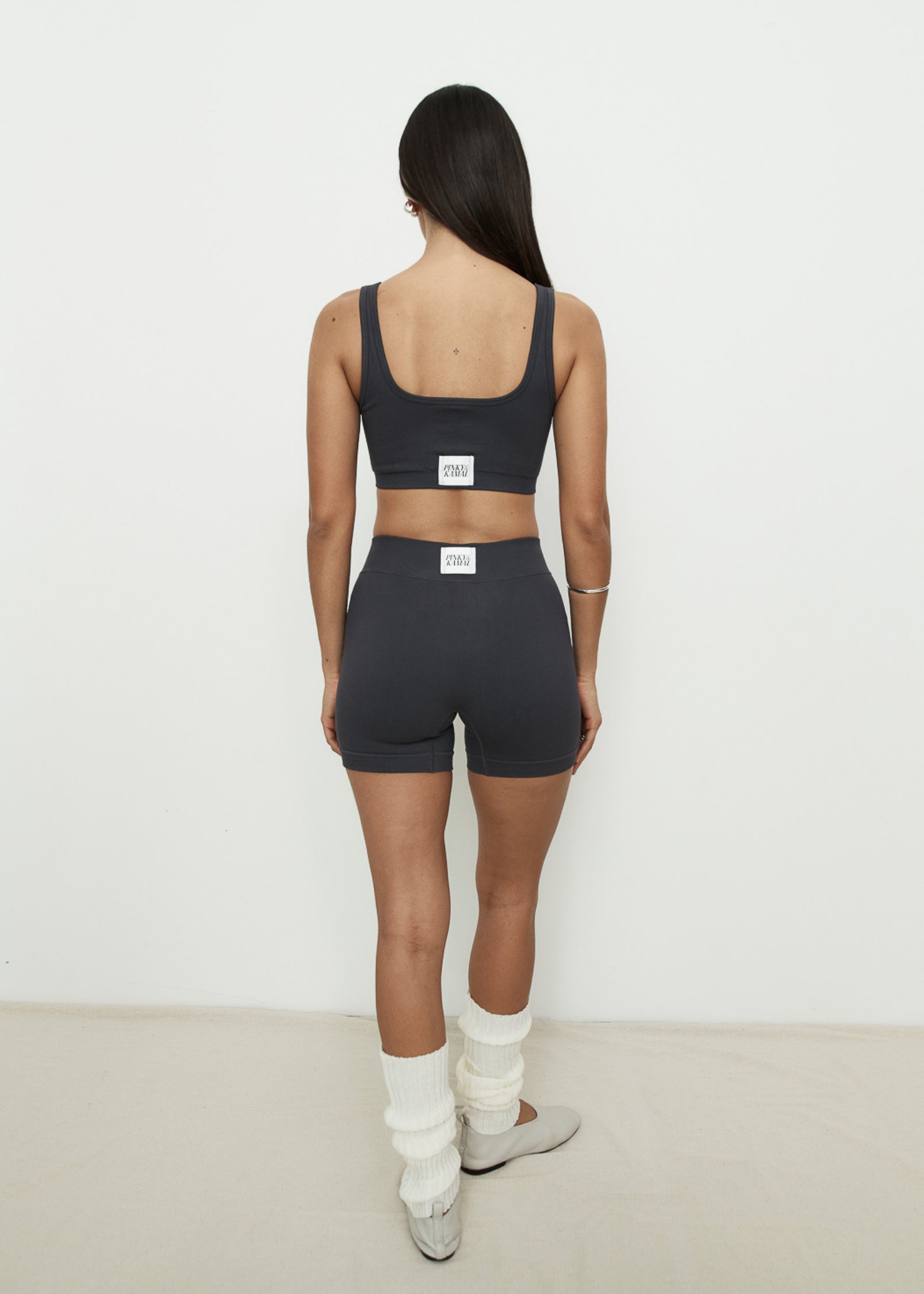 Yoga Pants - Bamboo Seamless Short - Slate