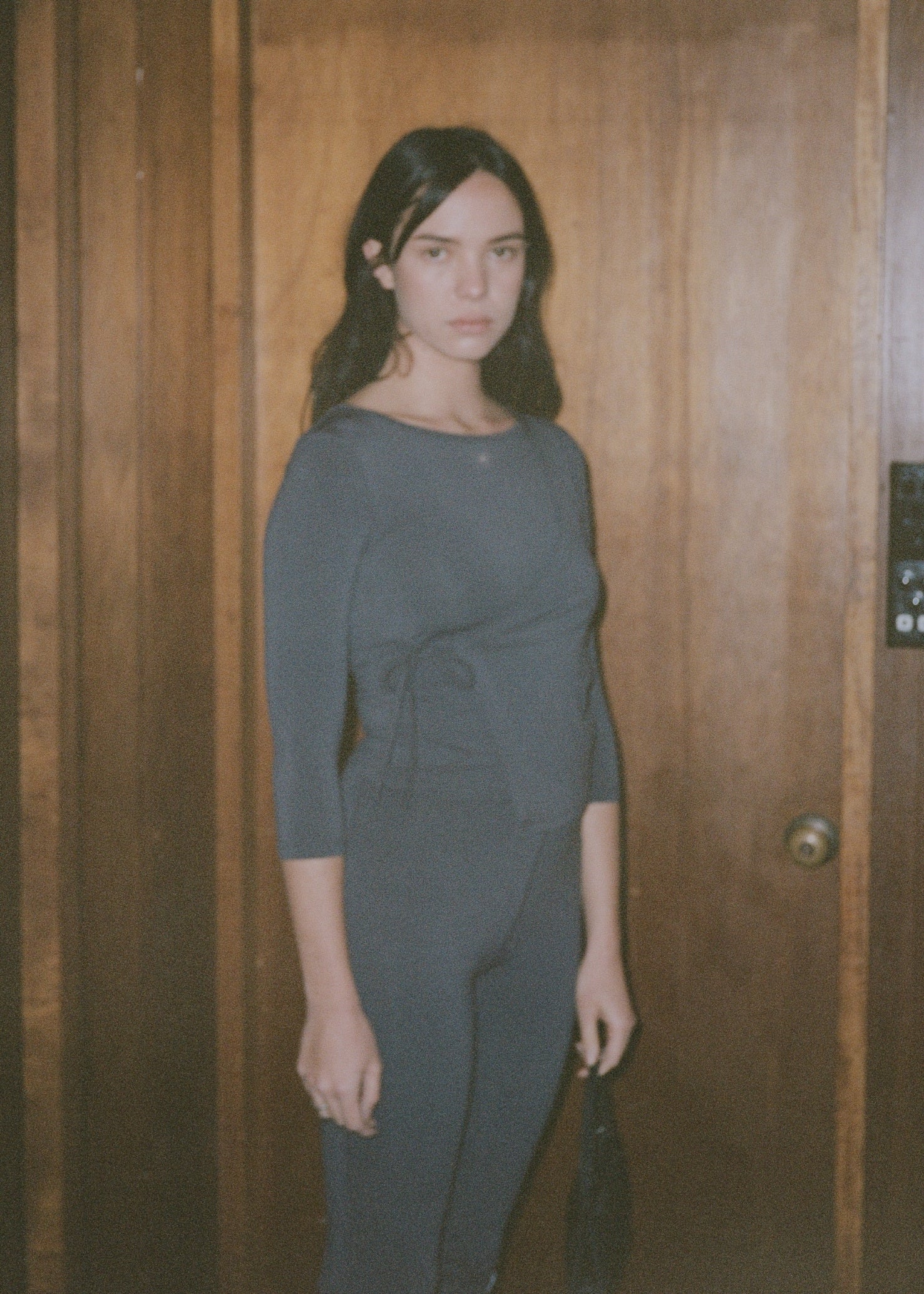 Hira Wrap Top - Slate