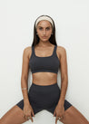 Yoga Tops - Scoop Seamless Bamboo Crop - Slate