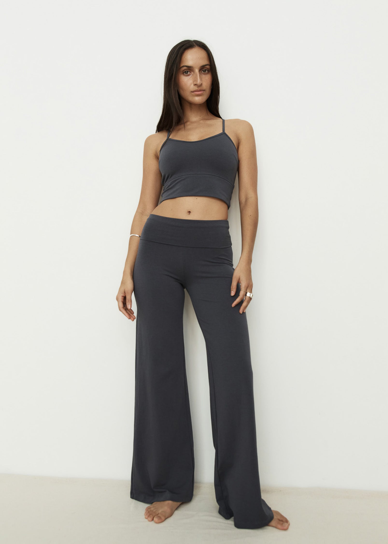 Full Length Yin Flare - Slate - Organic Cotton/Bamboo