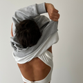 Open Back Tie T-shirt - White