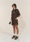 Loose Shorts - Cotton Sport Short - Cacao