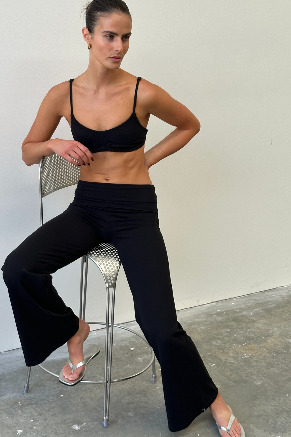 Full Length Yin Flare - Black - Organic Cotton/Bamboo