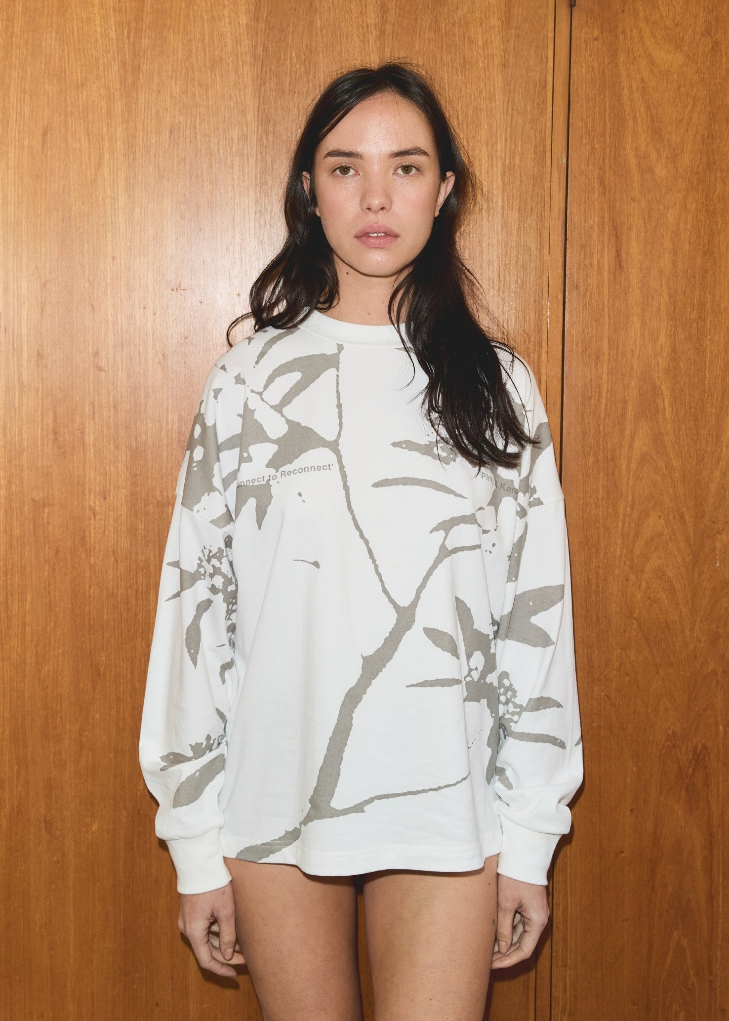 Banksia Long Sleeve Shirt - Off White/Grey