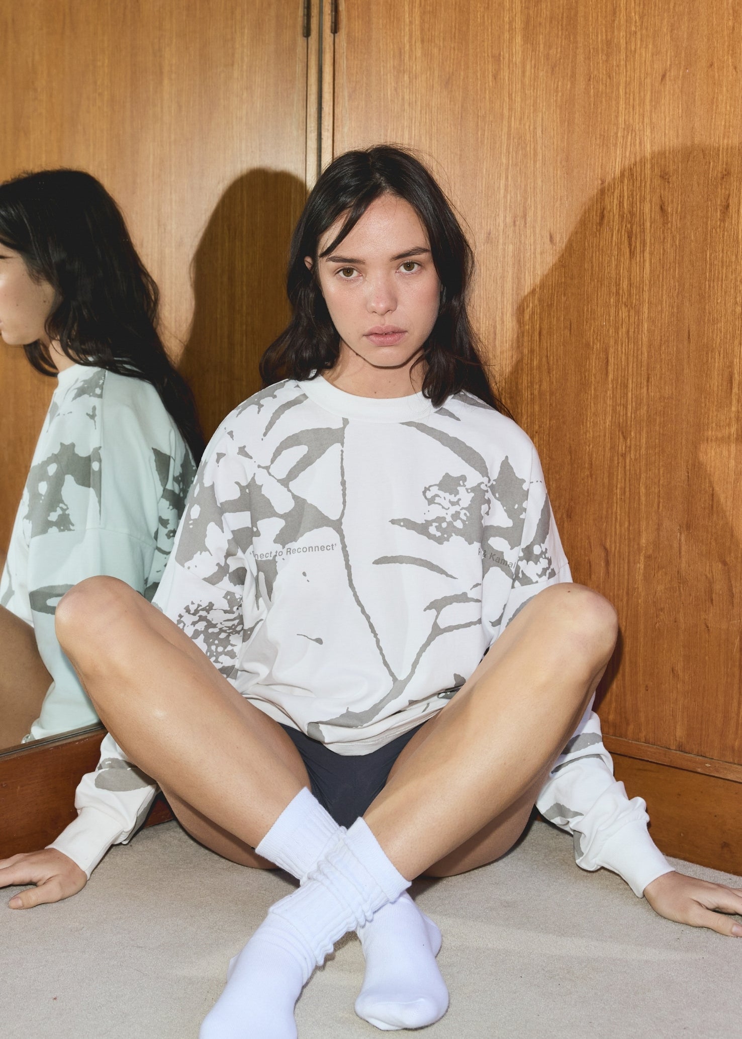 Banksia Long Sleeve Shirt - Off White/Grey