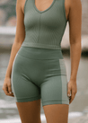 Seamless Shorts - Midi Short - Eucalyptus