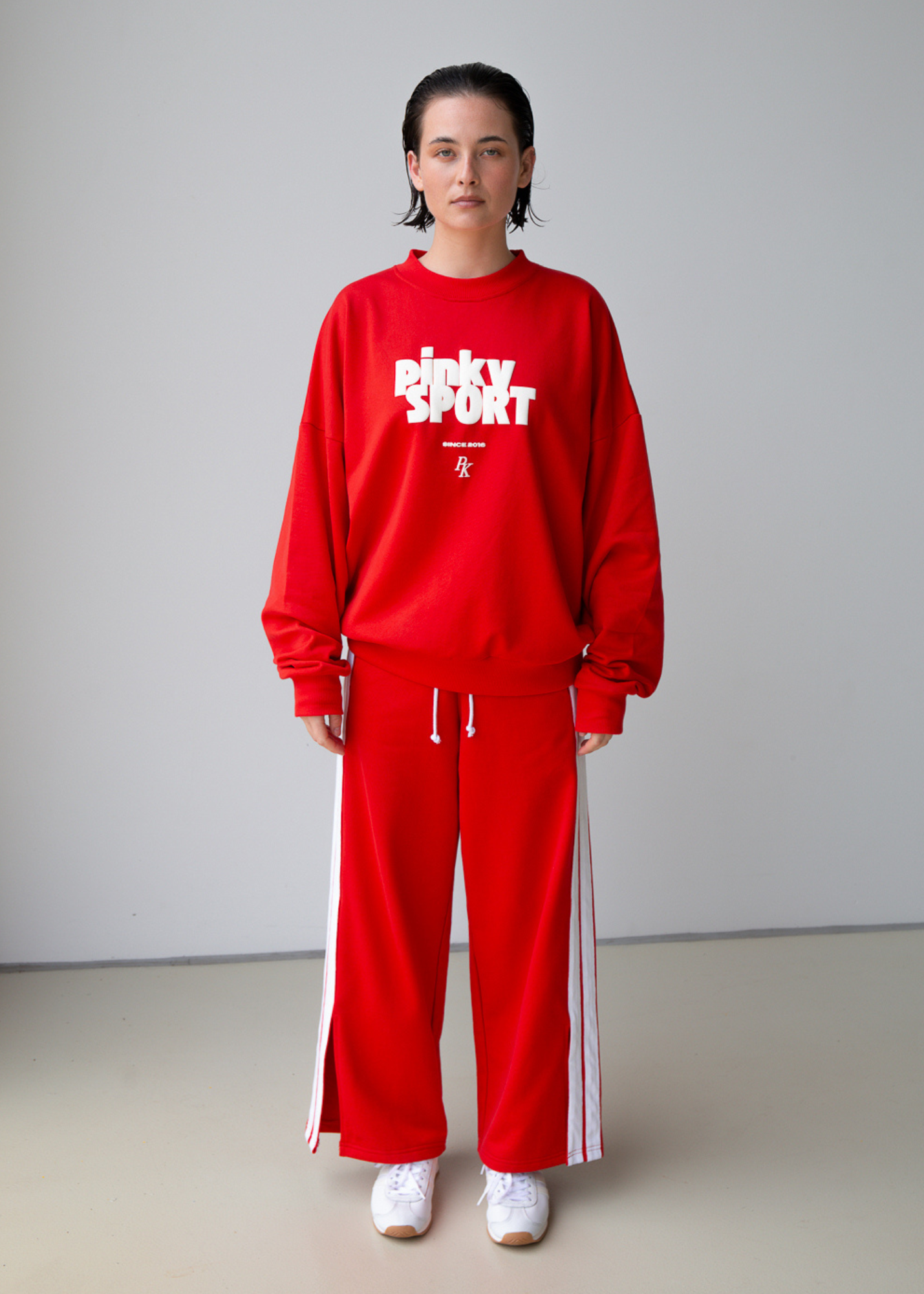 PK x ICONIC - Wide Leg Trackpant - Red