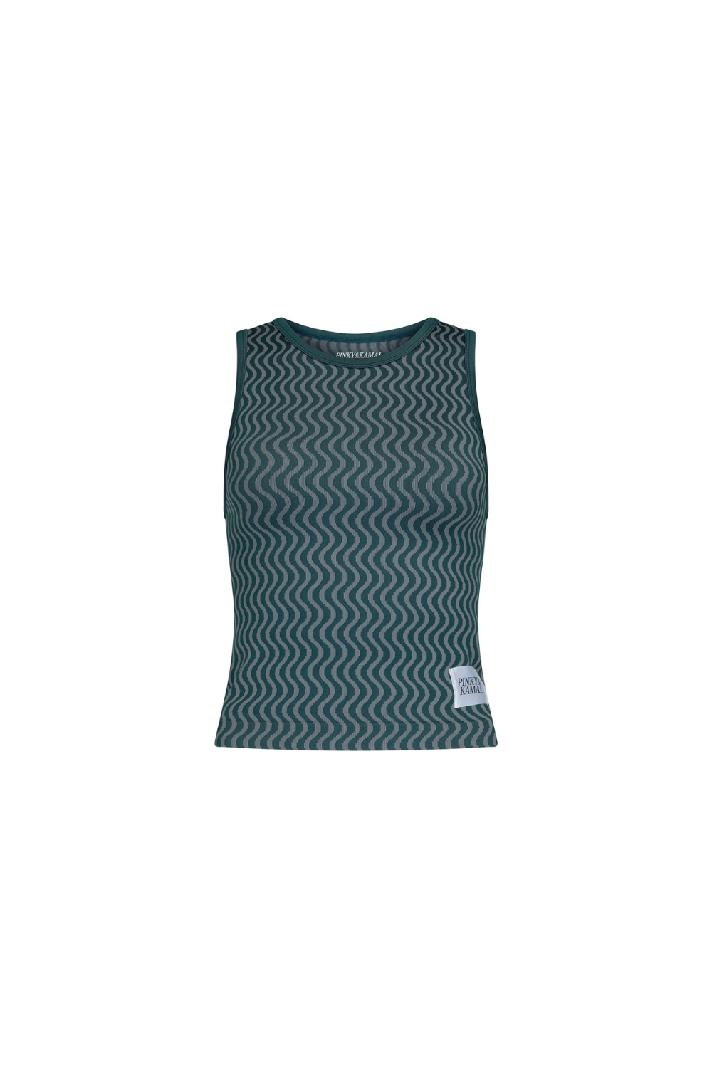 Wavy Lines Tank - Blue