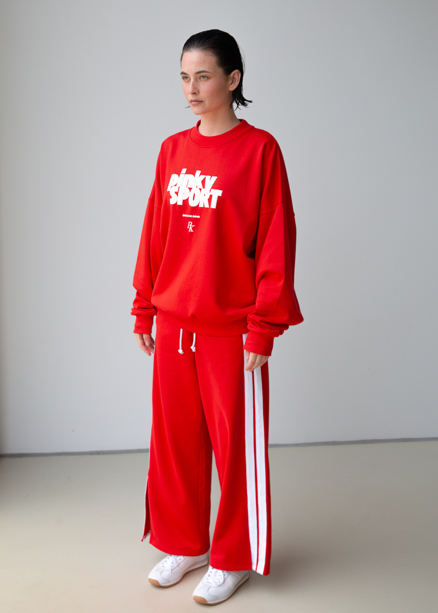 PK x ICONIC - Wide Leg Trackpant - Red