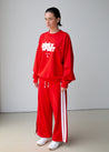 SweatPants - PK X ICONIC - Wide Leg Trackpant - Red