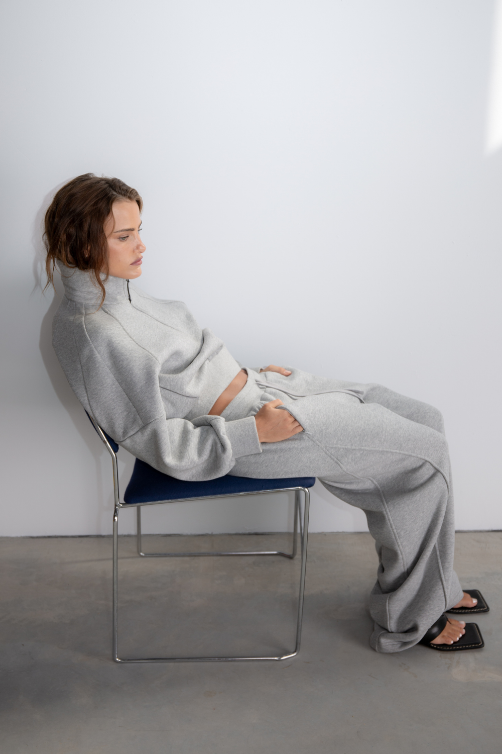 Barrel Fleece Trackpant - Grey Marle
