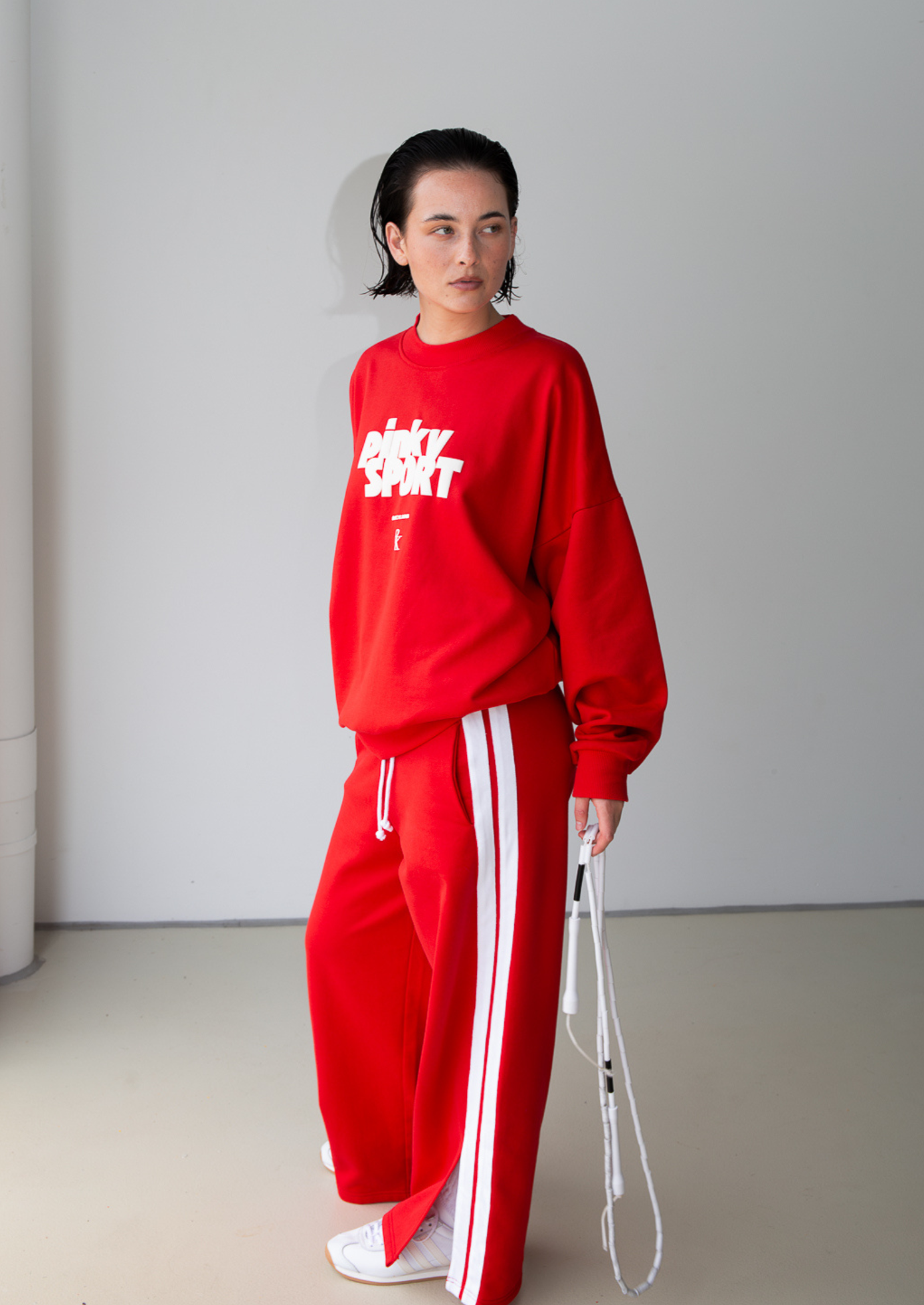 PK x ICONIC - Wide Leg Trackpant - Red