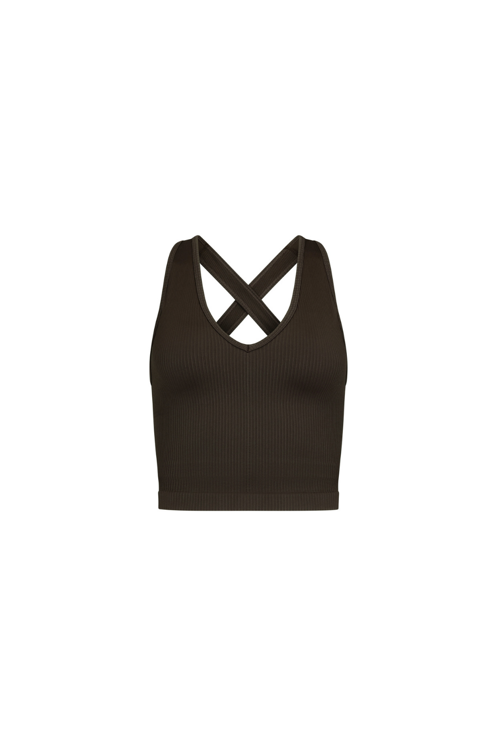 V-Neck Cropped Tank - Java