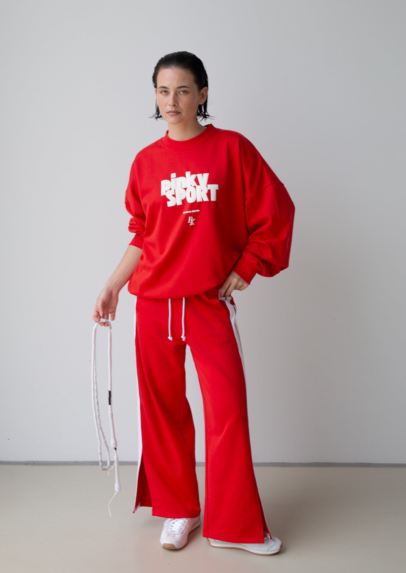 PK x ICONIC - Wide Leg Trackpant - Red