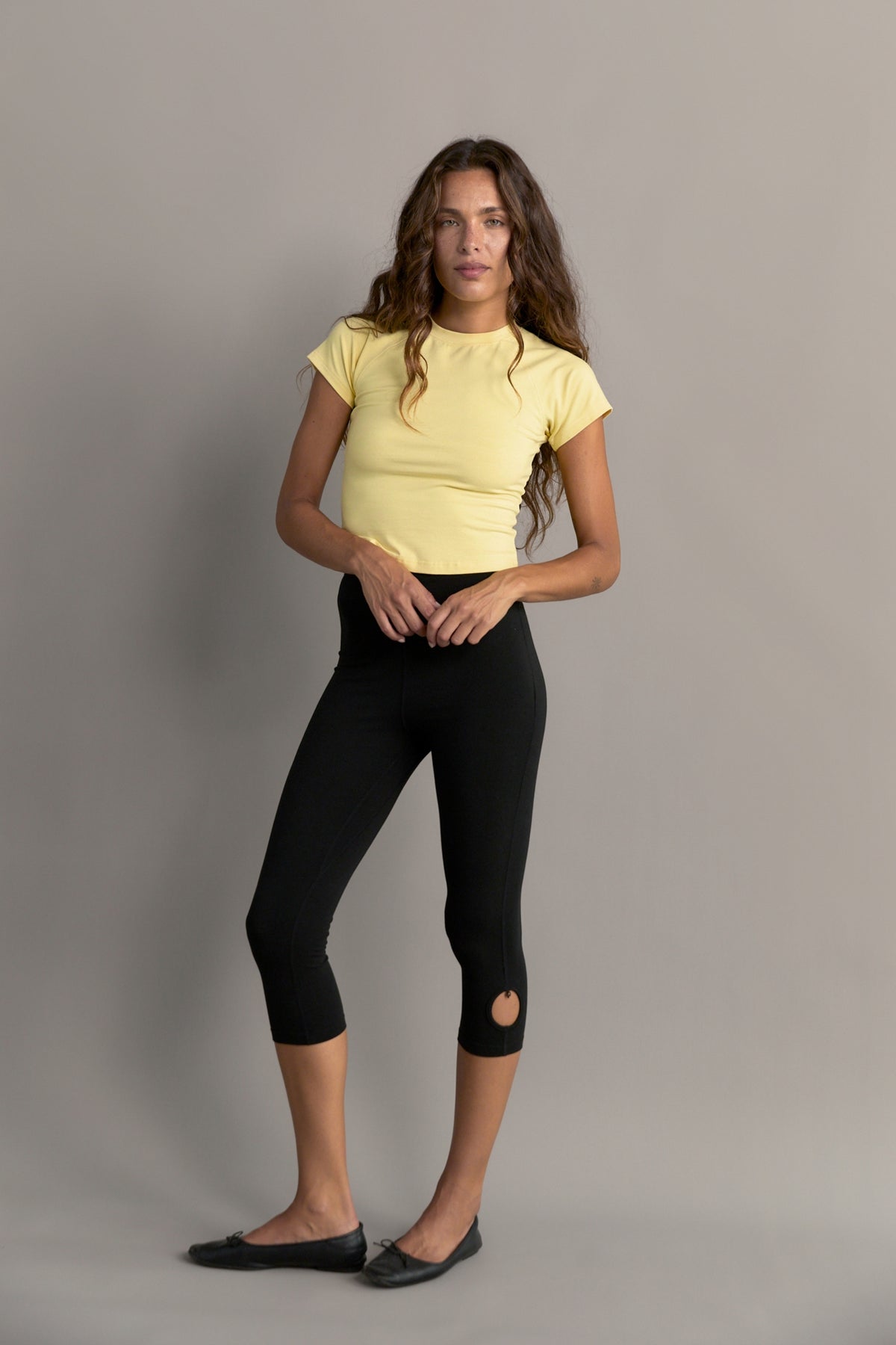 Beaded Capri - Black