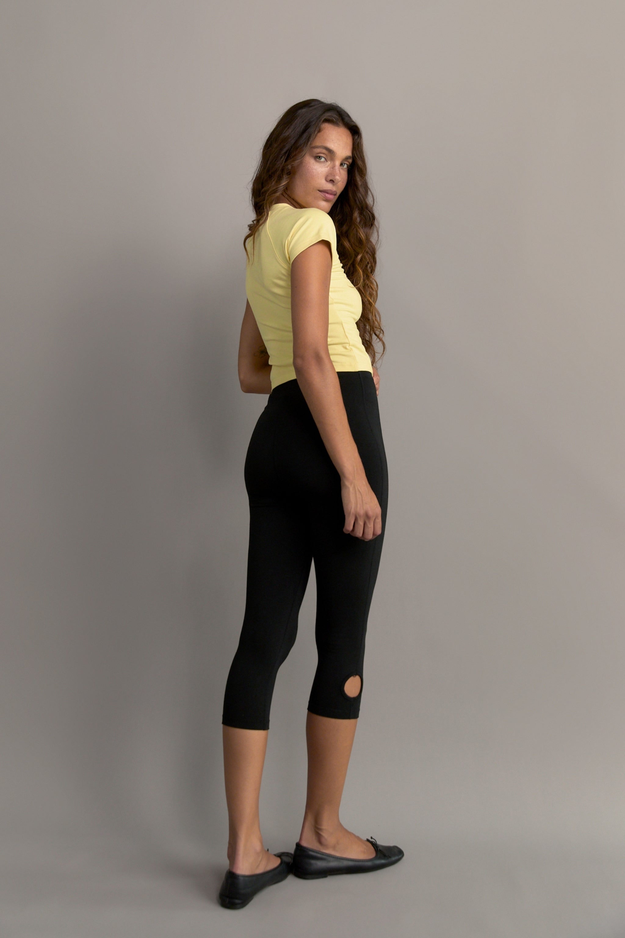 Beaded Capri - Black