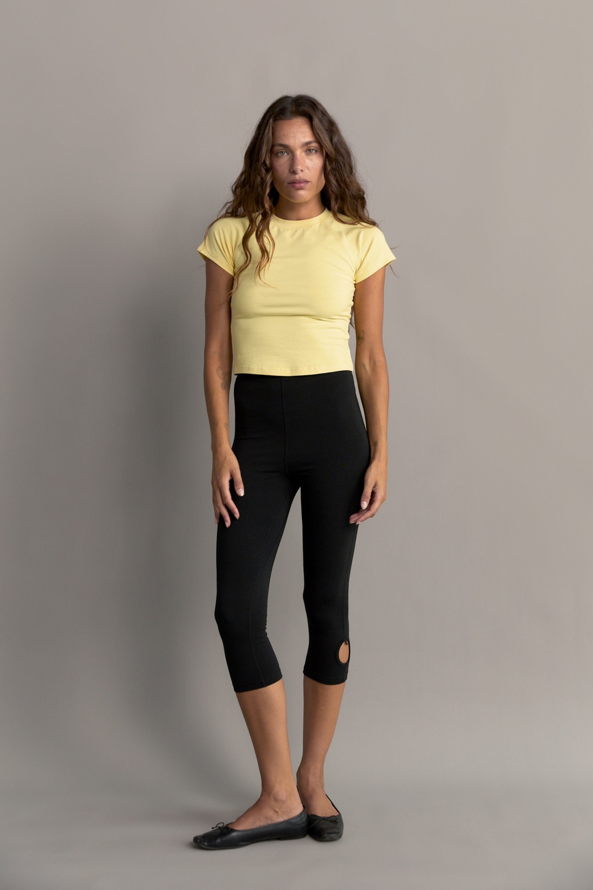 Cropped Baby Tee - Butter