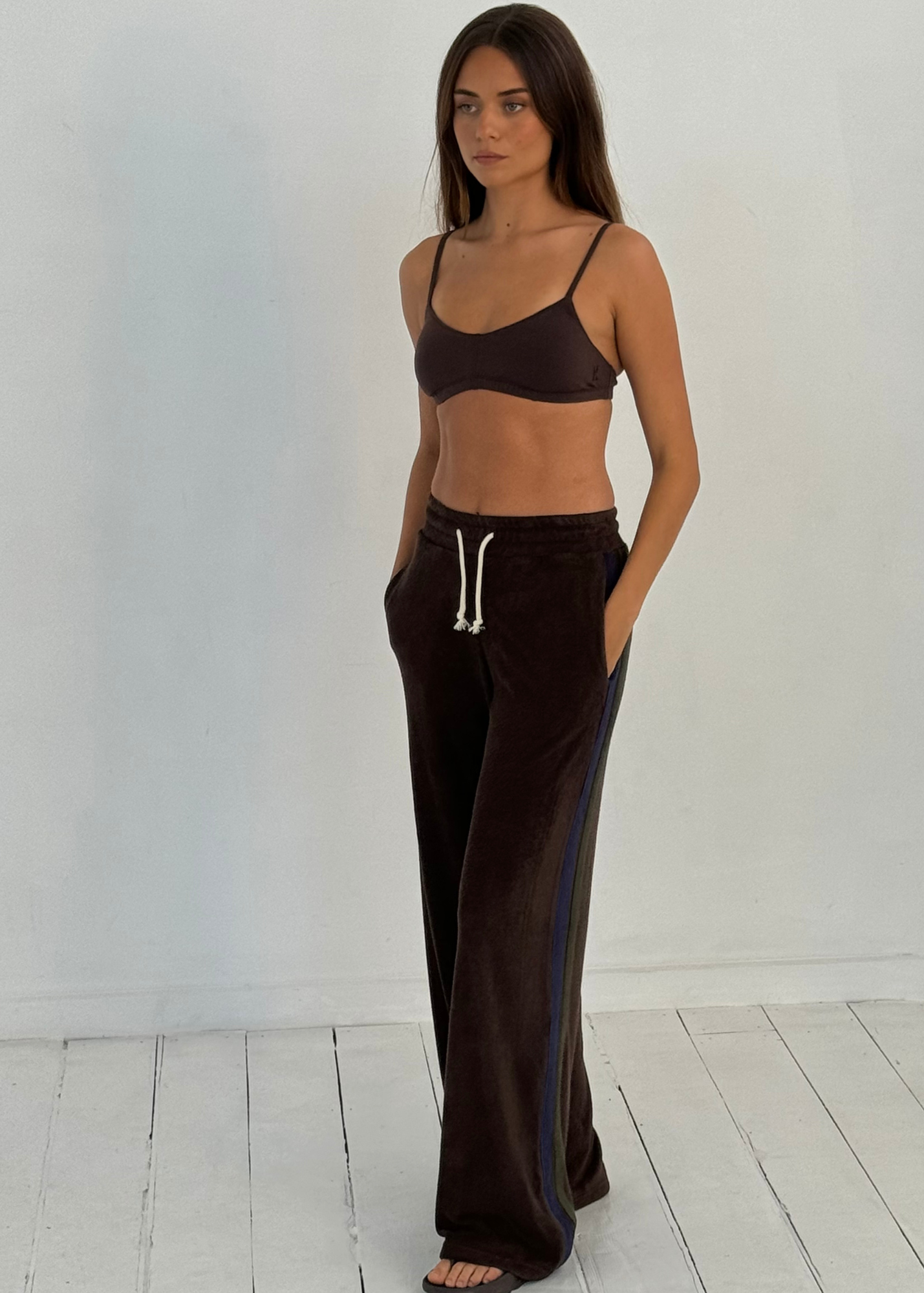 Odyssey Terry Towelling Pant - Java Brown