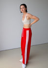 SweatPants - PK X ICONIC - Wide Leg Trackpant - Red