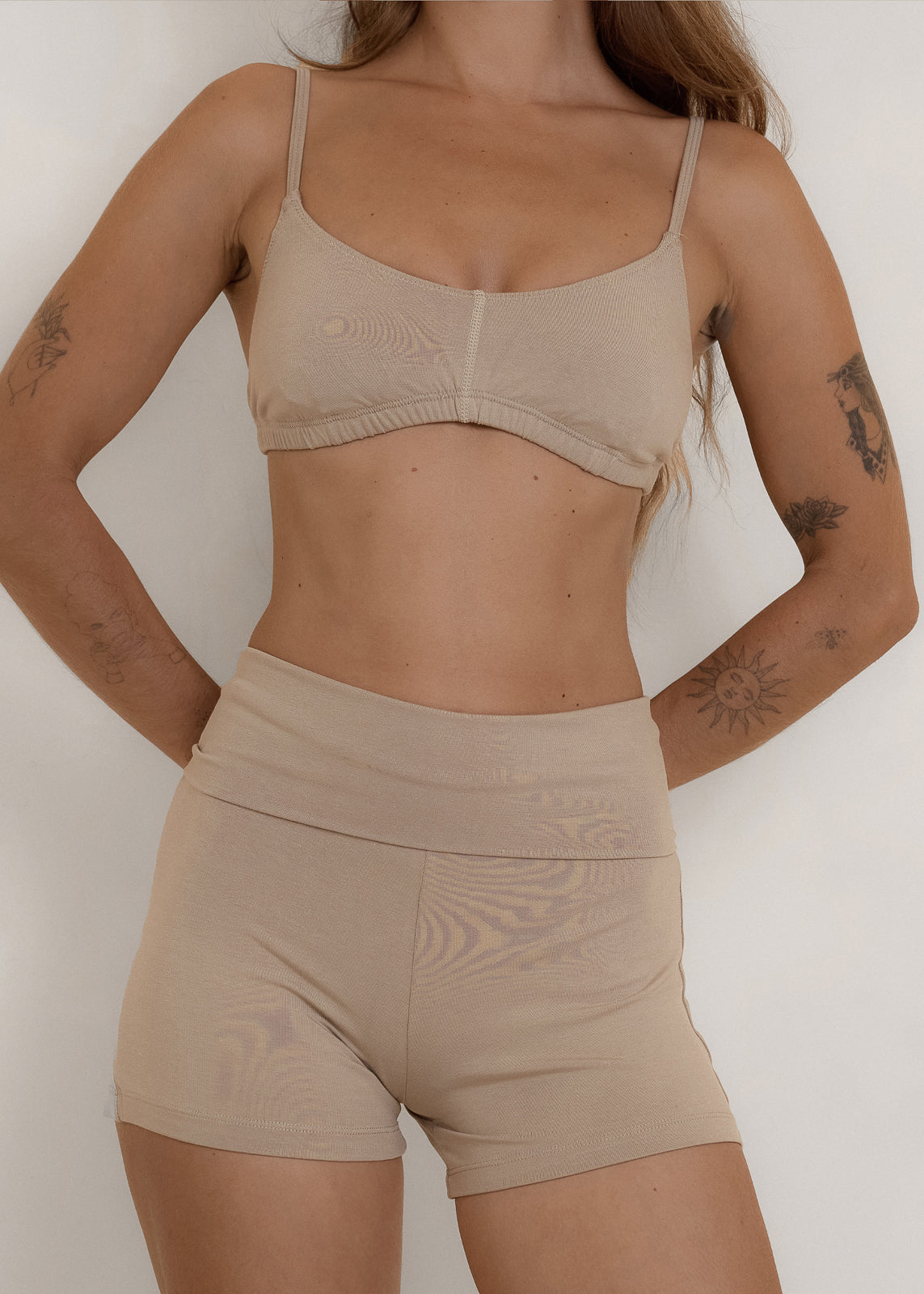 Day Bralette - Taupe - Organic Cotton/Bamboo