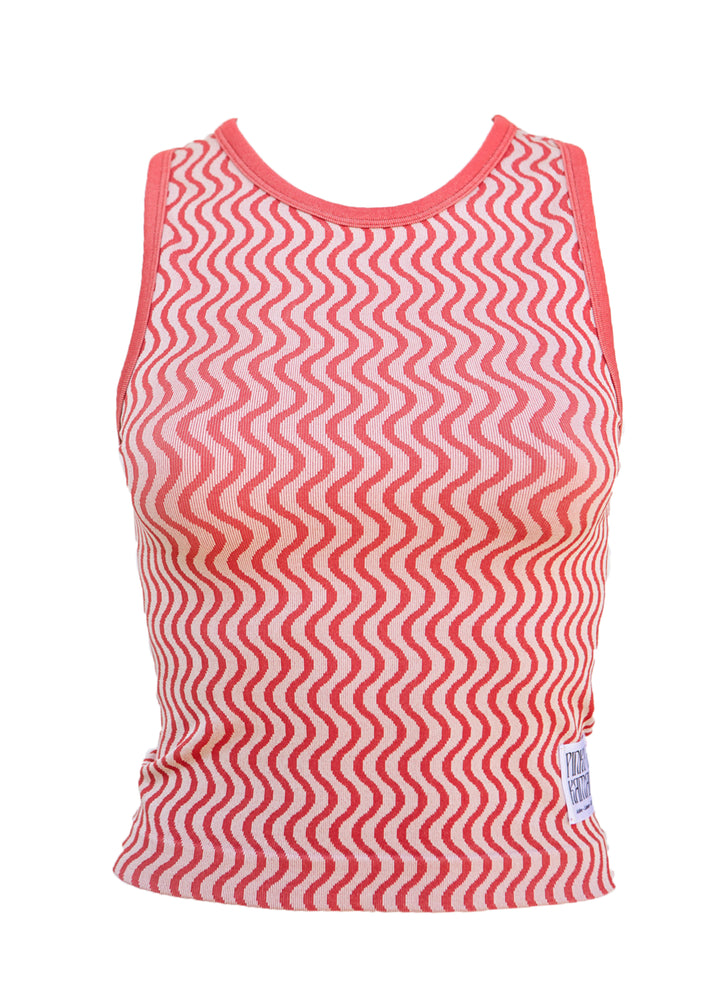
                  
                    Load image into Gallery viewer, Wavy Lines Tank - Melon
                  
                